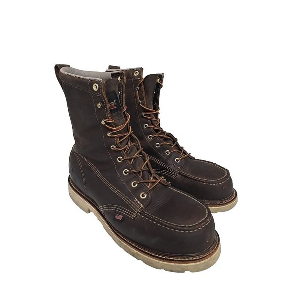 Thorogood Men's 8 " Steel Toe Work Boot (U.S.A.) 804-4378 Brown Size 11 2E - Picture 1 of 7